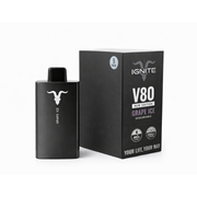 Caja 5 Unidades Ignite V80 Grape Ice 8.000 Puff