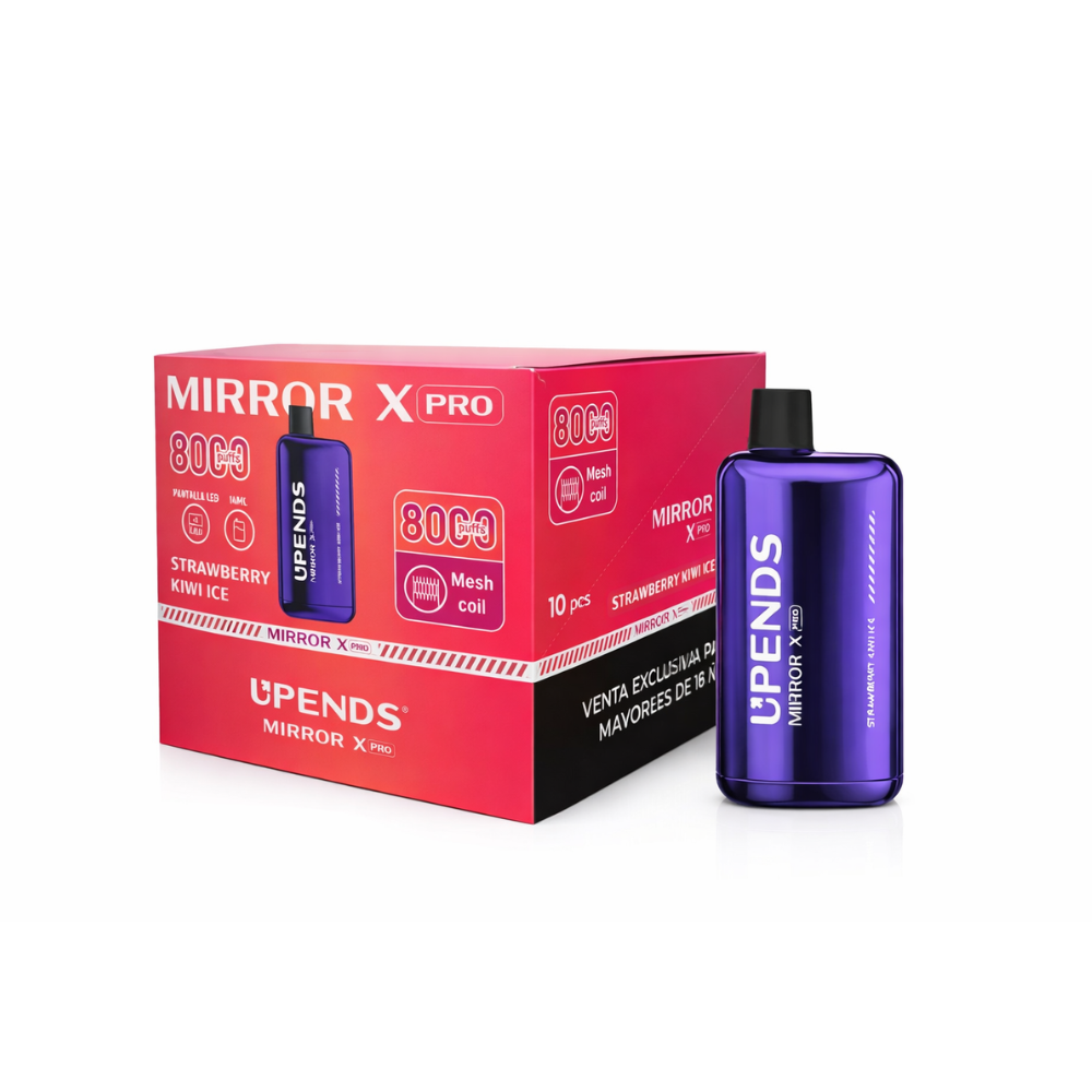 Caja 10 Unidades Upends Strawberry Kiwi Ice 8.000 Puff – Vape Bar Chile